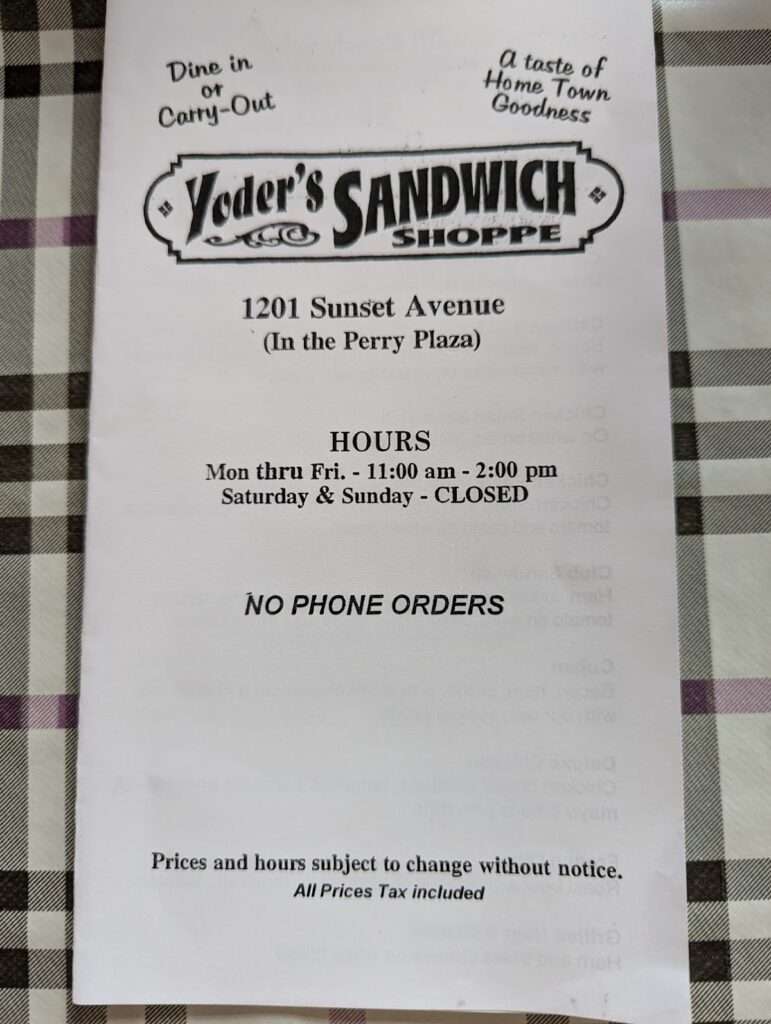 Yoder’s Sandwich Shoppe photo 6